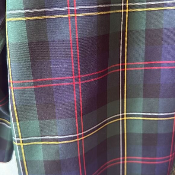 BROOKS BROTHERS NON-IRON COTTON TARTAN PLAID HOLIDAY BUTTON DOWN SHIRT MEN SMALL - Picture 6 of 8